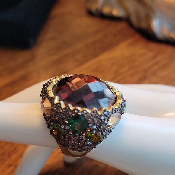 Cocktail ring Sz 7 - Picture 4 of 8